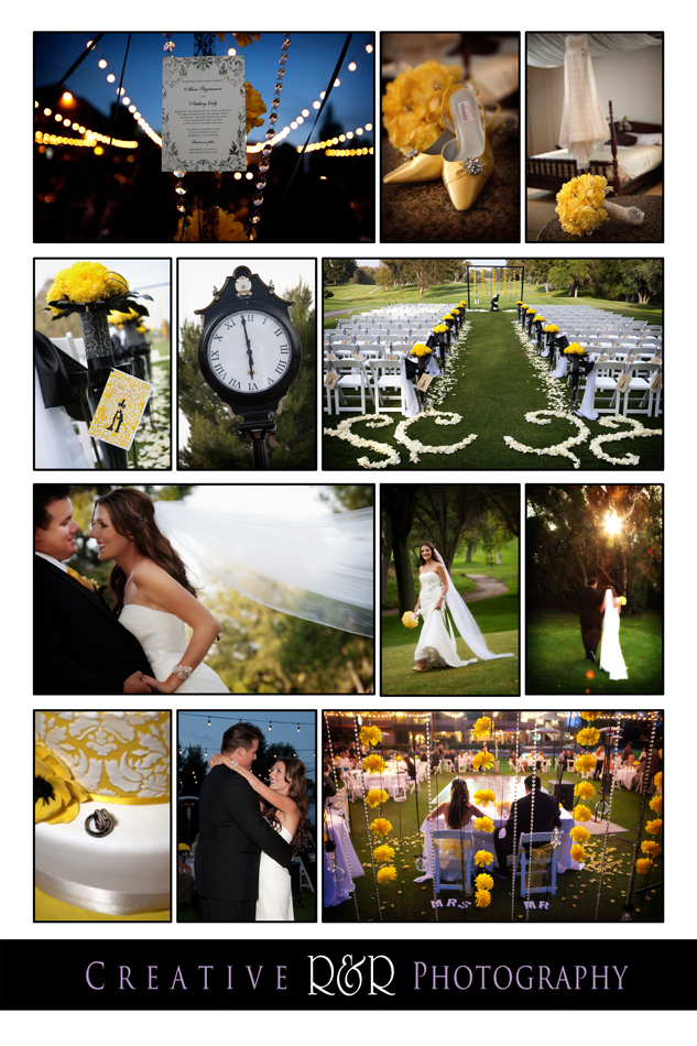 Composite from Alison & Tony's Wedding at Valencia Country Club