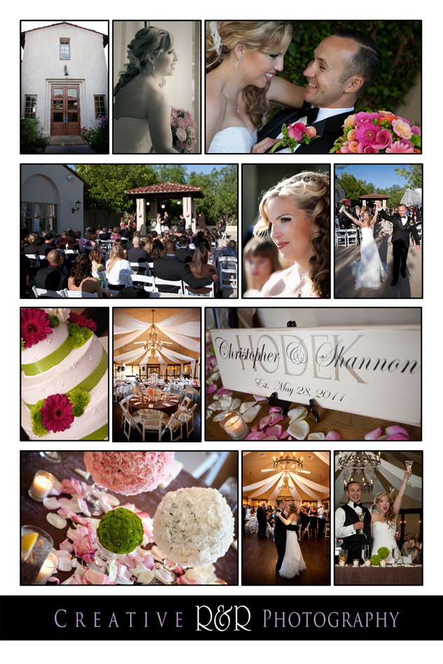 Composite from Shannon & Chris's Wedding at The Paseo Club in Valencia